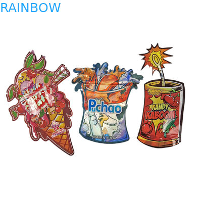 تصميم مخصص أكياس مايلار مطبوعة تغليف ملمس ناعم بلاستيكي 3.5 غرام أكياس مايلار المقطوعة غير منتظمة الأكياس تغليف