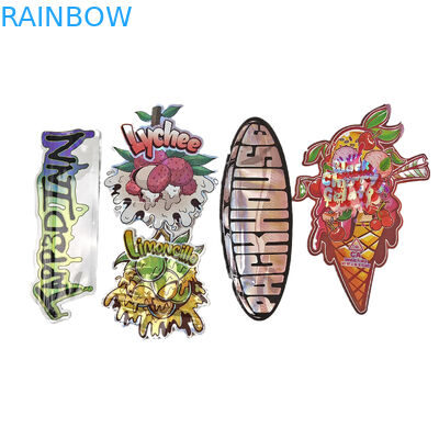 طباعة مخصصة 3.5g 7g 14g 28g شكل خاص عديم الرائحة أكياس الحلوى الغذائية