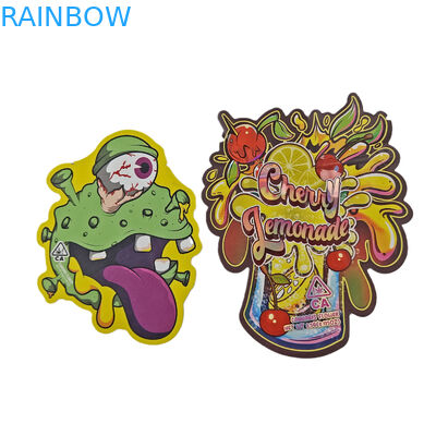 طباعة مخصصة 3.5g 7g 14g 28g شكل خاص عديم الرائحة أكياس الحلوى الغذائية