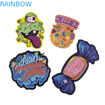 مقطوعة مقطعة مخصصة بلاستيكية مطبوعة شعار عديم الرائحة 3.5 طعام صالح للأكل التعبئة والتغليف زيبلوك وجبة خفيفة قابلة للأكل أكياس مايلر