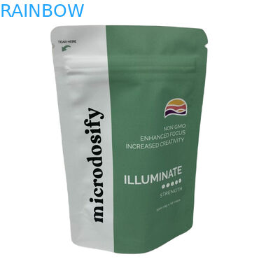 أوراق الأعشاب الطبية ثلاثية الجانب الختم كيس عديم الرائحة أكياس مايلار مخصصة مع النافذة