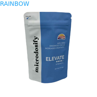 أوراق الأعشاب الطبية ثلاثية الجانب الختم كيس عديم الرائحة أكياس مايلار مخصصة مع النافذة