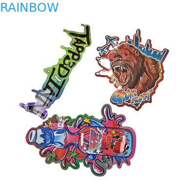 تعبئة غير منتظمة تصميم مخصص مع زيبلوك هولوغرافية 3.5 غرام ضد الرائحة