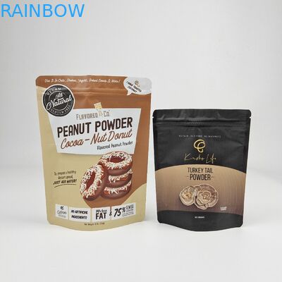 حزمة خضراء متطاطية كيس قائم / ورق الألومنيوم حزمة حقيبة سحب زيب قفل / حقيبة دويبار Mylar