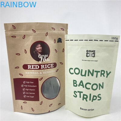 ضمان الجودة الوقوف كيس من ورق الألومنيوم مع سحب الغذاء وجبات خفيفة