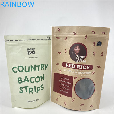 ضمان الجودة الوقوف كيس من ورق الألومنيوم مع سحب الغذاء وجبات خفيفة