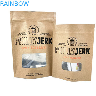 أكياس الورق الكرافت الغذائية للمانجو مسحوق الأطعمة الكوكيز المكسرات الأطعمة الحيوانات الأليفة الصديقة للبيئة الشاي ترك كيس ورق عديم الرائحة