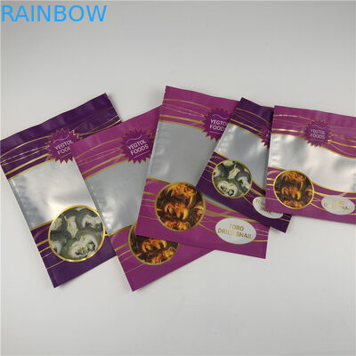 تخصيص الشعار الخاص بك الطباعة الرقمية الزيبلوك الأطعمة الوقوف حقائب التعبئة والتغليف مع النافذة