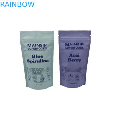 حقائب مايلار المطبوعة رقمياً مقاومة للرائحة حزمة البودر القهوة الوقوف حقيبة زيب قفل مع ورق الألومنيوم