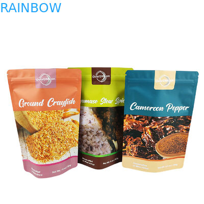 كيس بلاستيكي متطاير 250 غرام للتوابل التعبئة الغذائية الصف كيس التوابل