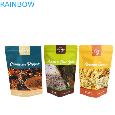 كيس بلاستيكي متطاير 250 غرام للتوابل التعبئة الغذائية الصف كيس التوابل