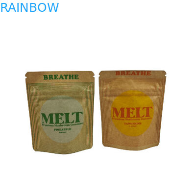 كيس الوقوف المخصص التعبئة الطبيعية الصديقة للبيئة التعبئة الطبيعية قابلة للتحلل الكرافت مستحضرات التجميل