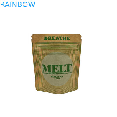 كيس الوقوف المخصص التعبئة الطبيعية الصديقة للبيئة التعبئة الطبيعية قابلة للتحلل الكرافت مستحضرات التجميل