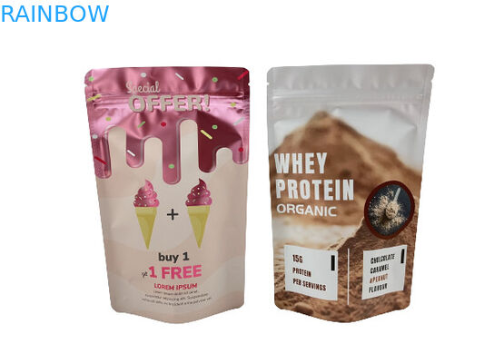 حقائب التعبئة الورقية الكرافتية المقاومة للروائح المعدة خصيصاً للحلوى المطاطية مع الشعار