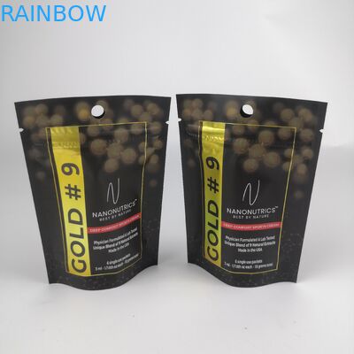 بطاقة خاصة مطبوعة قابلة لإعادة إغلاق زيب قفل قفاز حقيبة حمام الملح تغليف أكياس هولوغرافية