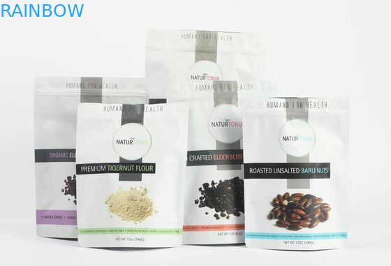 تخصيص أكياس الختم ثلاثية الجانب أكياس الشاي التعبئة والتغليف في لامعة أو متطاطية النهاية