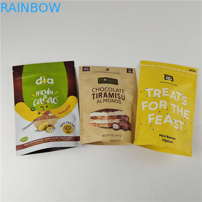 الطباعة الرقمية عالية الجودة المخصصة PE القابلة لإعادة الاستخدام حقيبة السحاب البلاستيكي الوقوف كيس مايلر