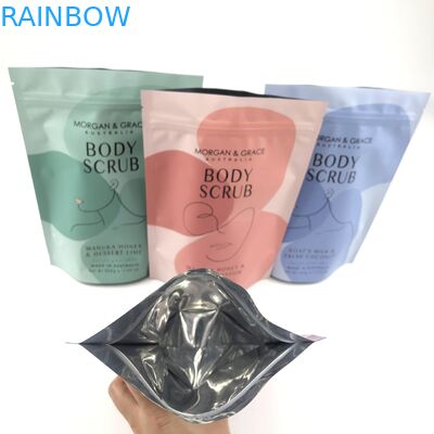 كيس التنظيف الجسدي القائم كيس التغليف التجميلي القابل للتخصيص بأحجام مختلفة