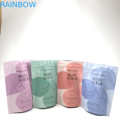 كيس التنظيف الجسدي القائم كيس التغليف التجميلي القابل للتخصيص بأحجام مختلفة