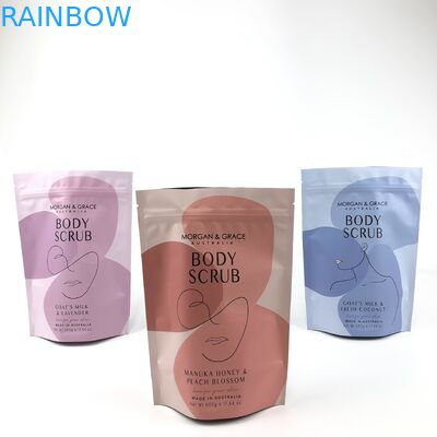 كيس التنظيف الجسدي القائم كيس التغليف التجميلي القابل للتخصيص بأحجام مختلفة