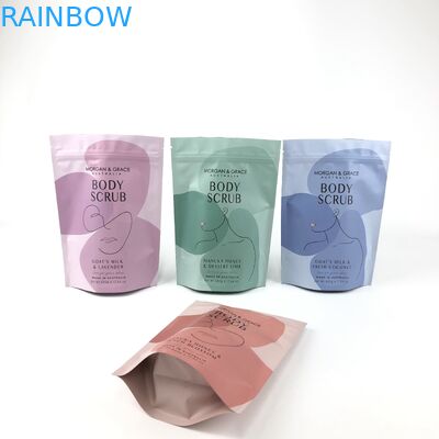 كيس التنظيف الجسدي القائم كيس التغليف التجميلي القابل للتخصيص بأحجام مختلفة