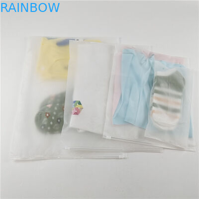 مصنع بيع بالجملة من البلاستيك الشفاف القميص الملابس كيس التعبئة مع الزيب والقرص المنزلق