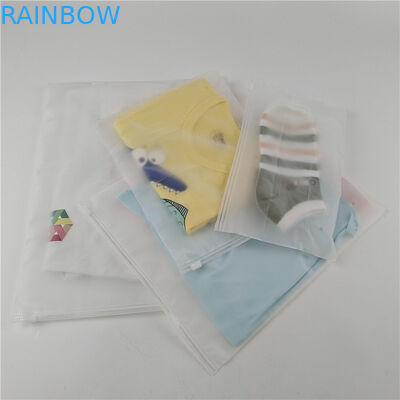 مصنع بيع بالجملة من البلاستيك الشفاف القميص الملابس كيس التعبئة مع الزيب والقرص المنزلق