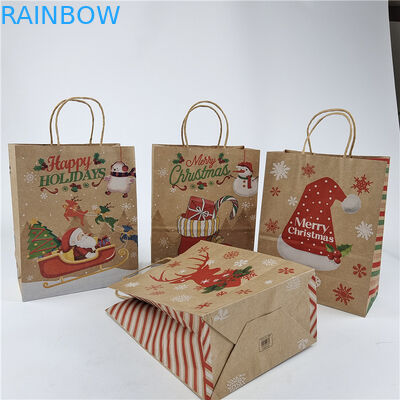 أكياس ورقية مخصصة مع سلك السحب للهدايا / الملابس / التسوق صديقة للبيئة وبأسعار معقولة