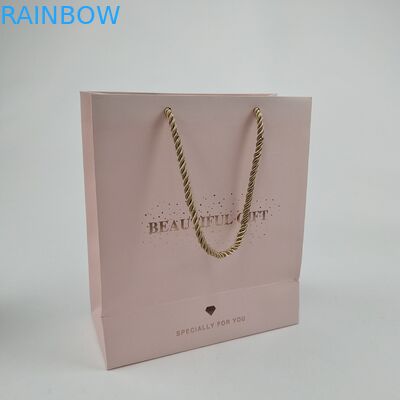 ضمان الجودة أكياس ورقية مخصصة للتسوق مع طباعة الشعار كيس الورق القابل للتحلل الحيوي