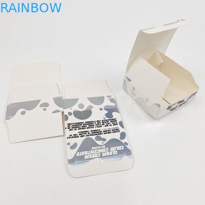 علبة العرض المنزوعة من الطاولة عبوات العرض من الورق المقوى الأبيض