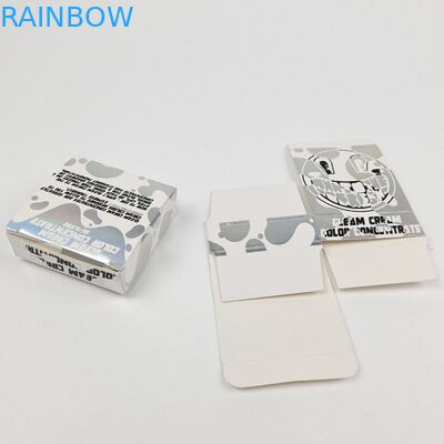 علبة العرض المنزوعة من الطاولة عبوات العرض من الورق المقوى الأبيض