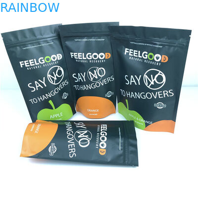 الشعار المخصص المطبوع الوقوف غطاء السحب المقاوم للروائح أكياس التعبئة البلاستيكية المقاومة للماء