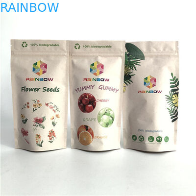 الشعار المخصص المطبوع قفاز سحب كيس قابلة لإعادة إغلاق البلاستيك أغلفة الغذاء