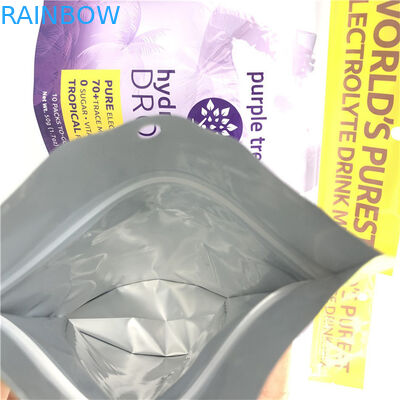 الشعار المخصص الساخن النهاية اللامعة الحجم المخصص والتصميم يحتاج أوراق الألومنيوم Mylar Doypack