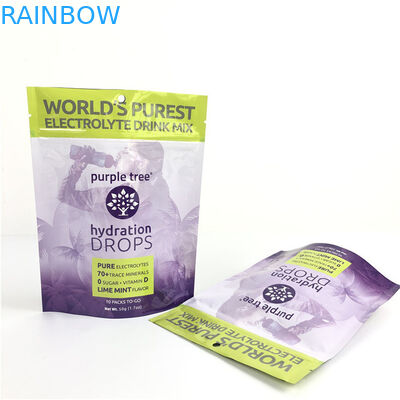 الشعار المخصص الساخن النهاية اللامعة الحجم المخصص والتصميم يحتاج أوراق الألومنيوم Mylar Doypack