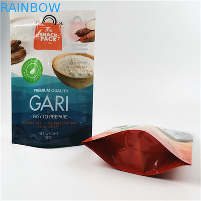 مادة صديقة للبيئة وآمنة النهاية اللامعة حسب الحاجة الحجم والتصميم ورق الألومنيوم Mylar Doypack