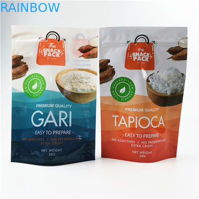 مادة صديقة للبيئة وآمنة النهاية اللامعة حسب الحاجة الحجم والتصميم ورق الألومنيوم Mylar Doypack