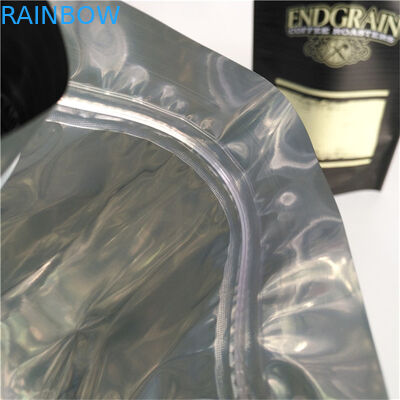 تخزين شعار مخصص مطبوع قفاز سحب كيس القهوة البلاستيكية الغذائية