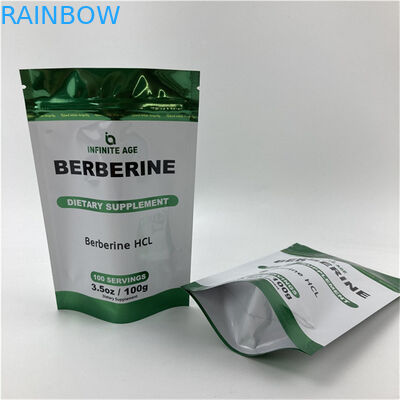 بيع بالجملة طباعة مخصصة واقفة حقيبة فارغة ضمان الجودة التعبئة والعبوة كيسات الألومنيوم الألياف مايلار مع حفرة دموع