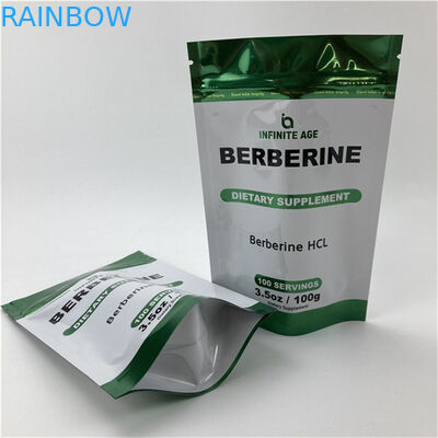 بيع بالجملة طباعة مخصصة واقفة حقيبة فارغة ضمان الجودة التعبئة والعبوة كيسات الألومنيوم الألياف مايلار مع حفرة دموع