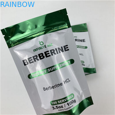 بيع بالجملة طباعة مخصصة واقفة حقيبة فارغة ضمان الجودة التعبئة والعبوة كيسات الألومنيوم الألياف مايلار مع حفرة دموع