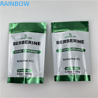 بيع بالجملة طباعة مخصصة واقفة حقيبة فارغة ضمان الجودة التعبئة والعبوة كيسات الألومنيوم الألياف مايلار مع حفرة دموع