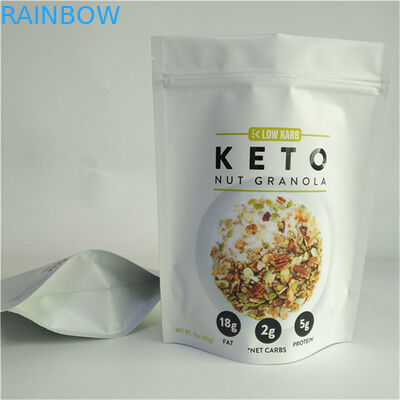 الصين المورد تصميم مخصص الطباعة الحجم المخصص والتصميم احتياجات الوقوف الحقائب مع السحاب للتغليف الغذائي