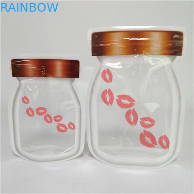 تصميم جديد أفضل مبيعات سمك مخصص شعار مخصص مطبوع قفاز غطاء سحب البلاستيك الغذاء تغليف الختم