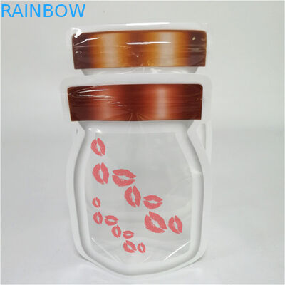 تصميم جديد أفضل مبيعات سمك مخصص شعار مخصص مطبوع قفاز غطاء سحب البلاستيك الغذاء تغليف الختم