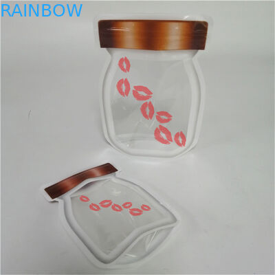 تصميم جديد أفضل مبيعات سمك مخصص شعار مخصص مطبوع قفاز غطاء سحب البلاستيك الغذاء تغليف الختم