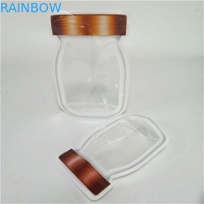 تصميم جديد أفضل مبيعات سمك مخصص شعار مخصص مطبوع قفاز غطاء سحب البلاستيك الغذاء تغليف الختم