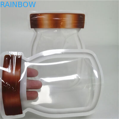 تصميم جديد أفضل مبيعات سمك مخصص شعار مخصص مطبوع قفاز غطاء سحب البلاستيك الغذاء تغليف الختم