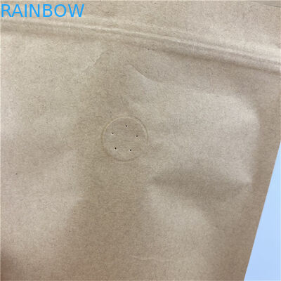 الحجم المخصص والتصميم يحتاج الطباعة الملونة ورق الكرافت وجبات خفيفة أكياس التعبئة الغذائية