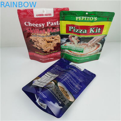 أفضل مبيعات التخزين الصديق للبيئة شعار مخصص مطبوع قفاز سحب كيس البلاستيك القابل لإعادة إغلاق